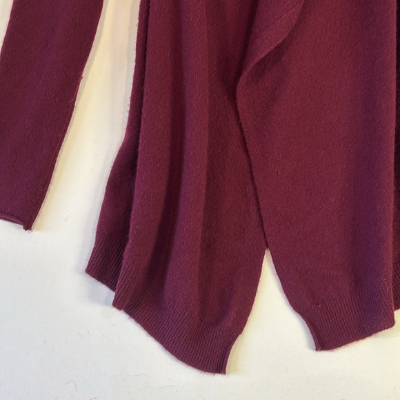 Long Burgundy Cashmere Cardigan-Velvet Brand - Picture 7 of 9